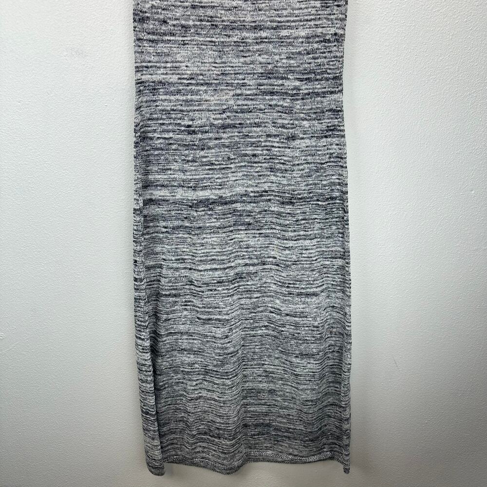 MaxMara Leisure Biglia Marbled Black Gray Blue Knit Sleeveless Midi Dress Large - Picture 4 of 10